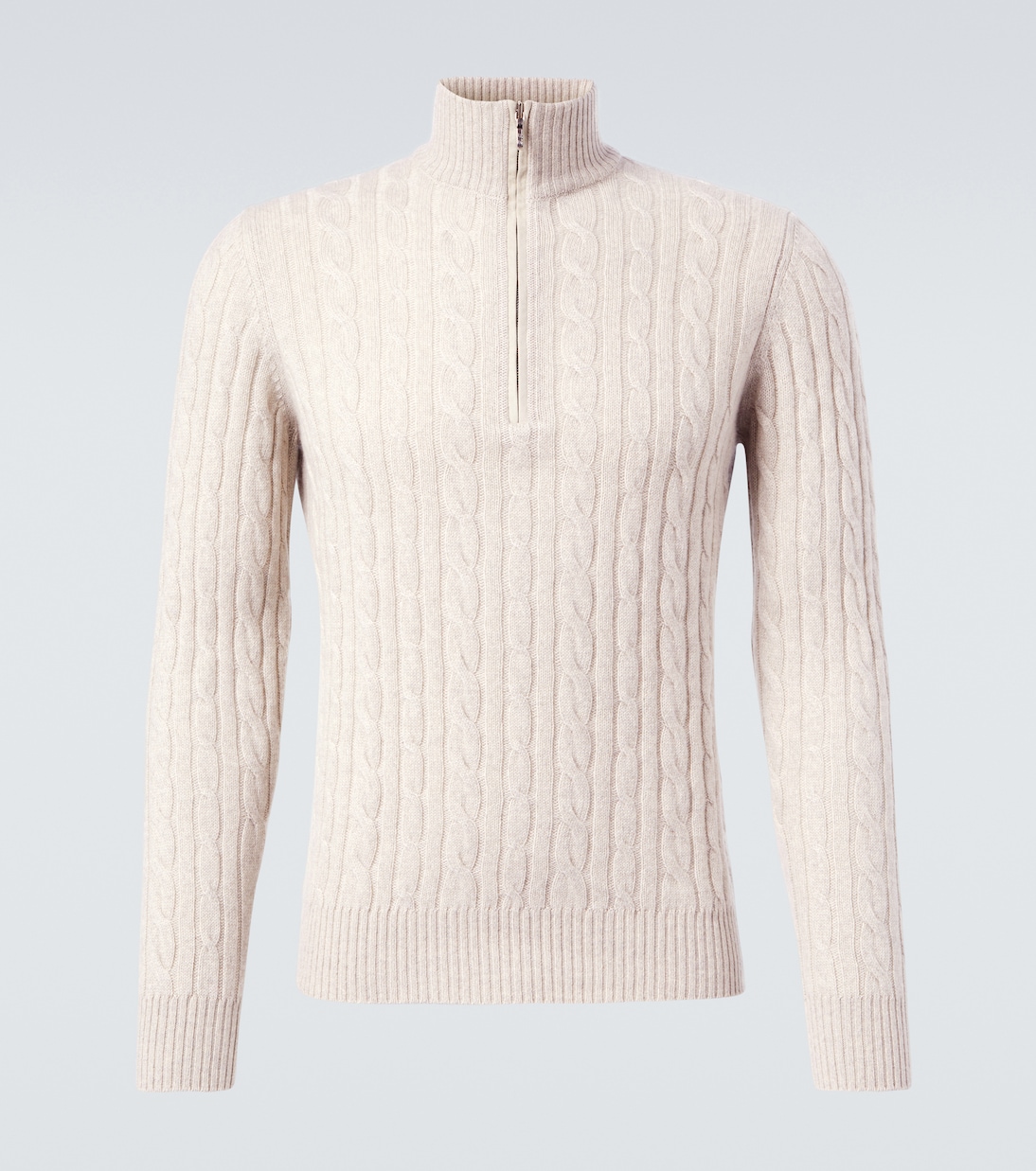 Pull Mezzocollo Treccia en cachemire | Loro Piana