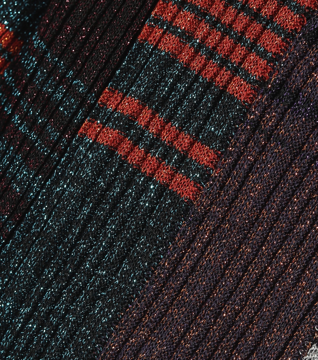 Lamé intarsia longline cardigan | Missoni