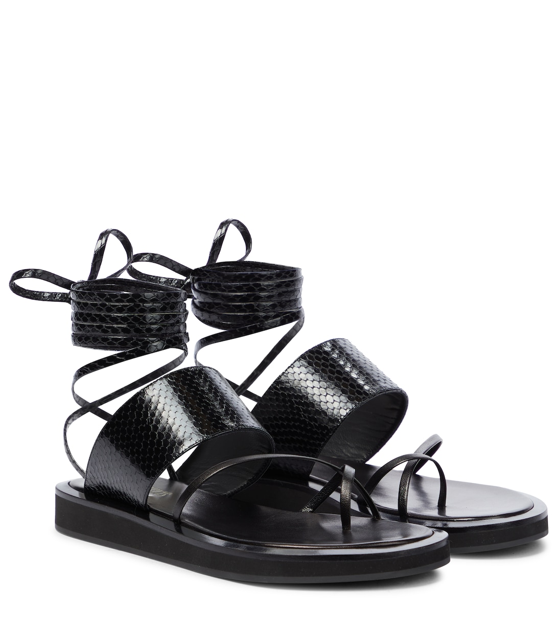 Sandalias Brooklyn de piel grabada | Paris Texas