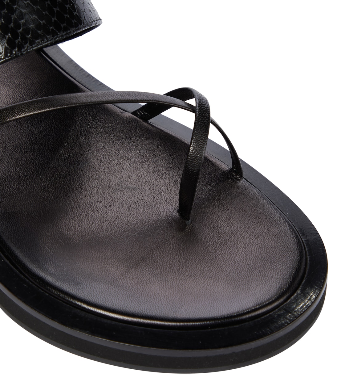 Sandalias Brooklyn de piel grabada | Paris Texas