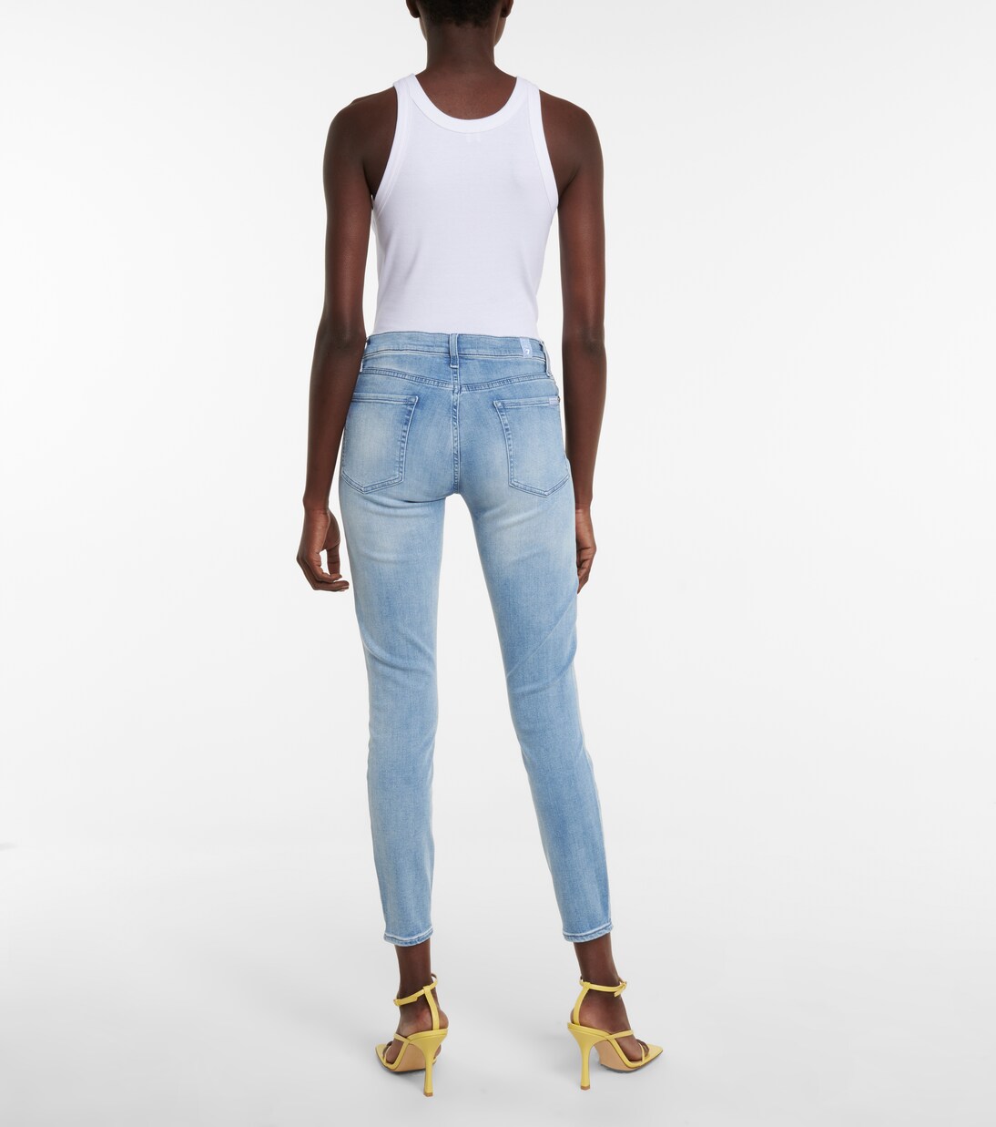Jeans The Skinny B(air) de tiro medio | 7 For All Mankind