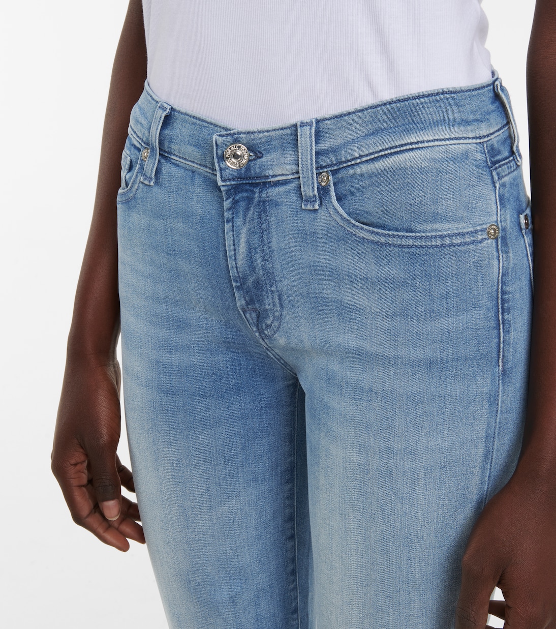 Jeans The Skinny B(air) de tiro medio | 7 For All Mankind
