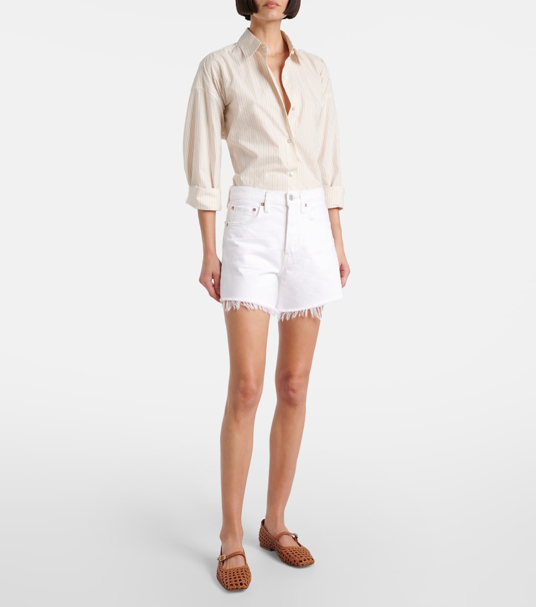 Mid-Rise Jeansshorts Parker | Agolde