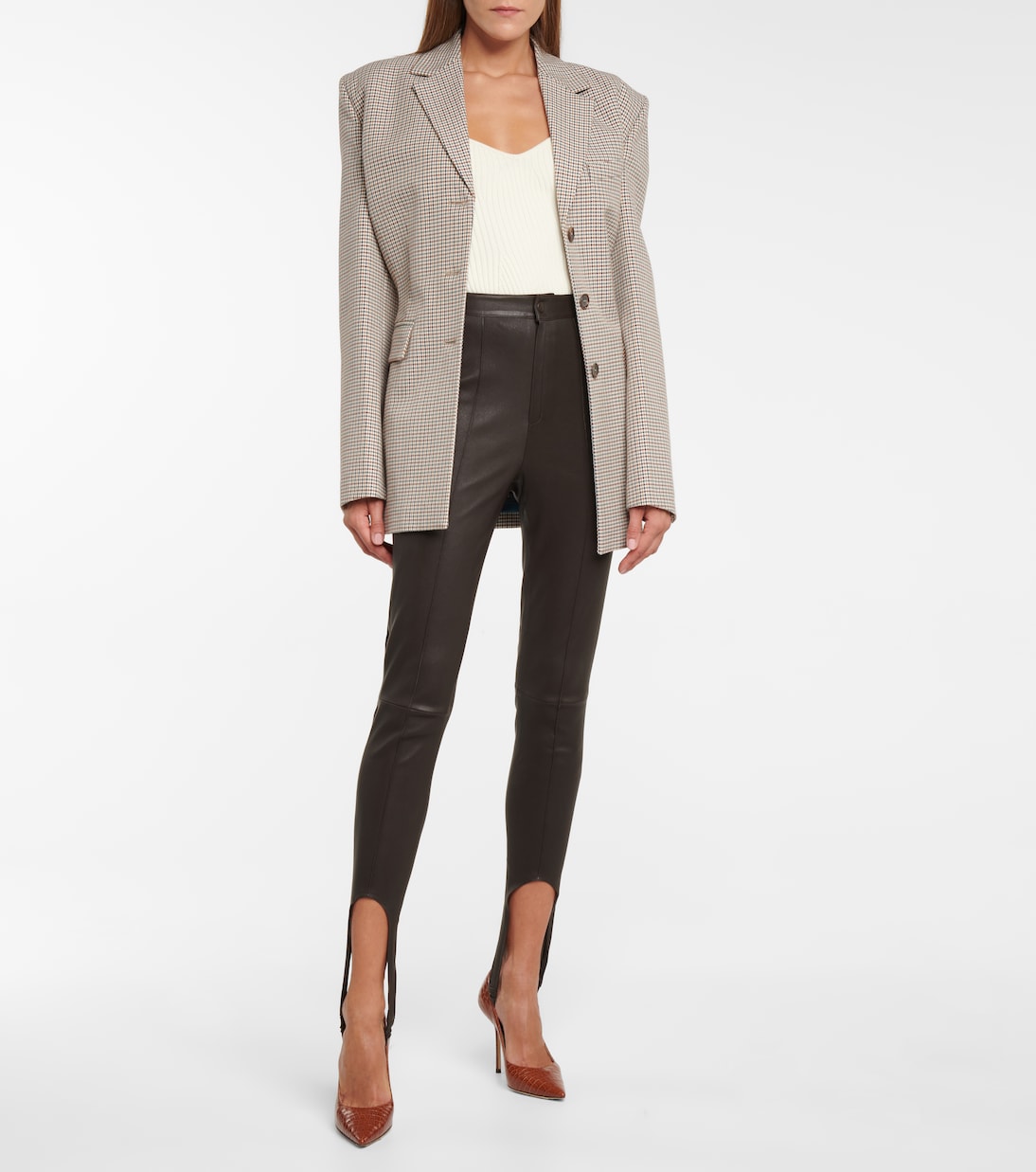 Leather leggings | Zeynep Arçay