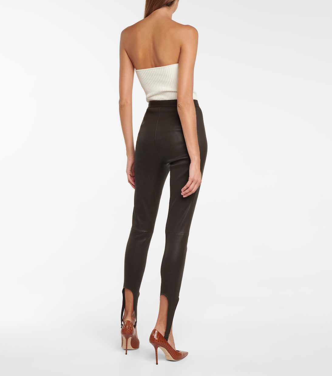 Leather leggings | Zeynep Arçay