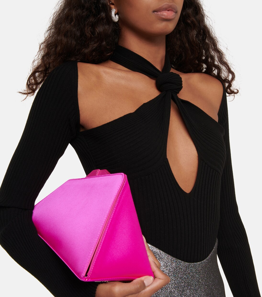 Halterneck cutout ribbed top | The Attico