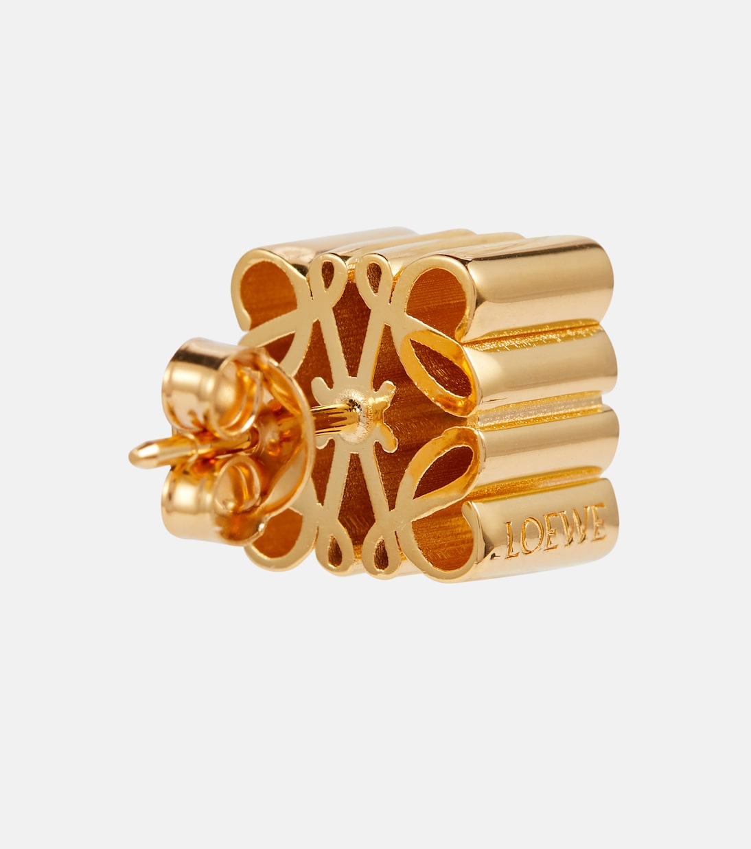 Orecchini in argento sterling LOEWE con design anagramma, stile giovane e moderno
