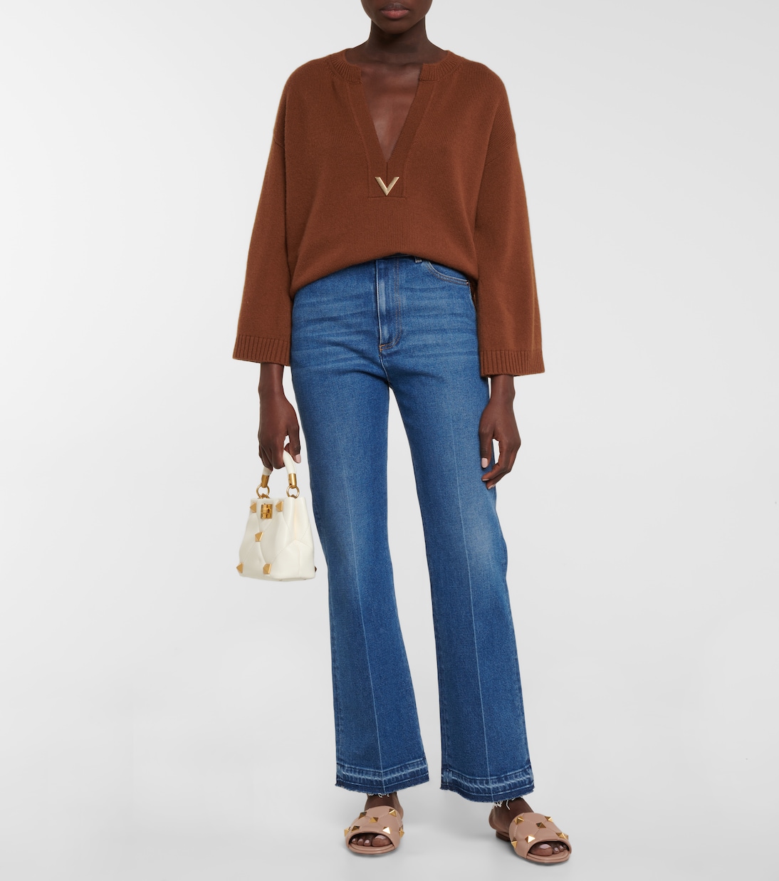 Sandali Roman Stud in pelle | Valentino Garavani