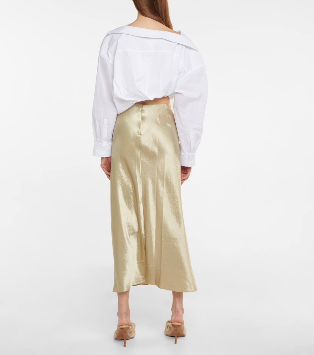 Satin slip skirt | Vince