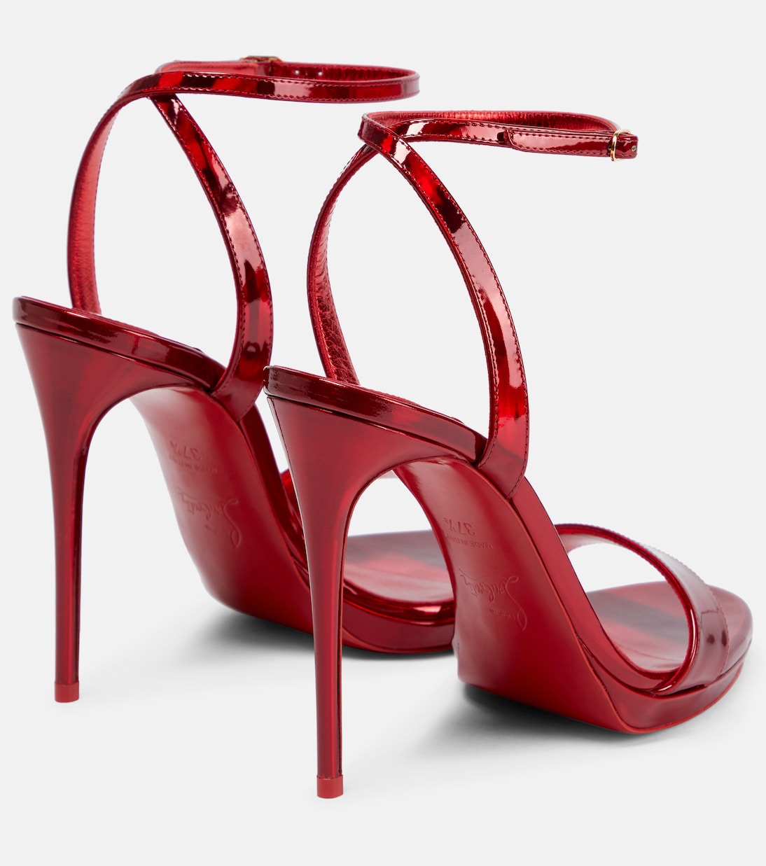 Loubi Queen 120 leather sandals | Christian Louboutin