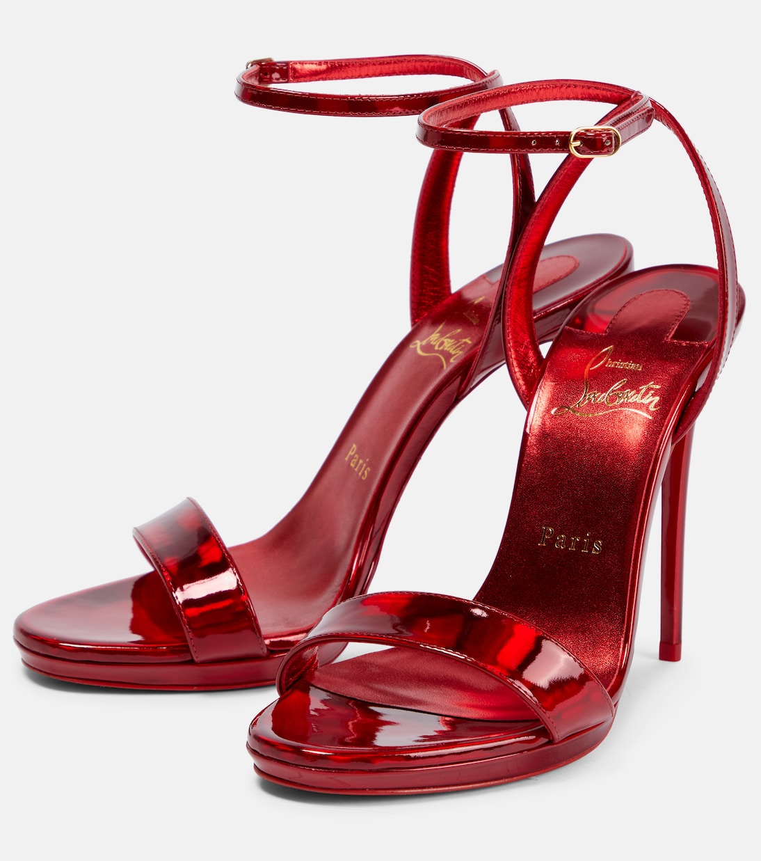 Loubi Queen 120 leather sandals | Christian Louboutin