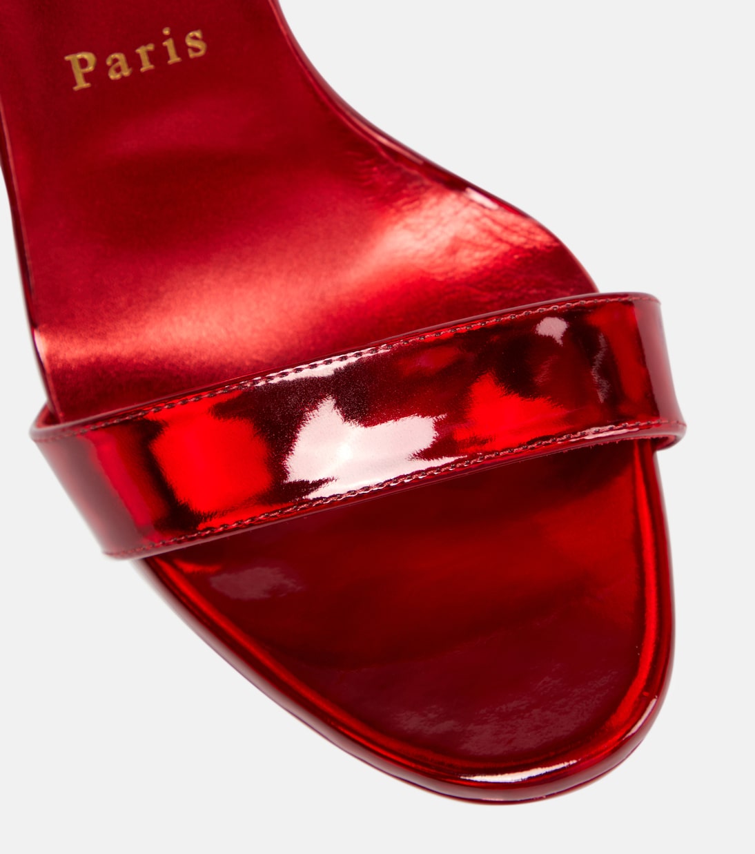 Loubi Queen 120 leather sandals | Christian Louboutin