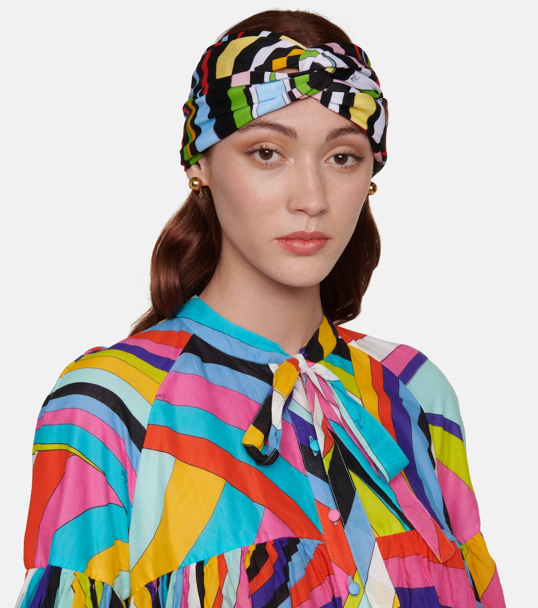 Fascia per capelli Marmo con stampa | Pucci