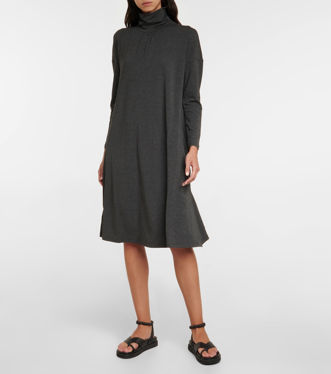 Leisure Oltre mockneck jersey midi dress | Max Mara