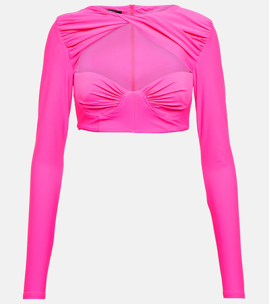 Twisted cutout jersey crop top | Alex Perry