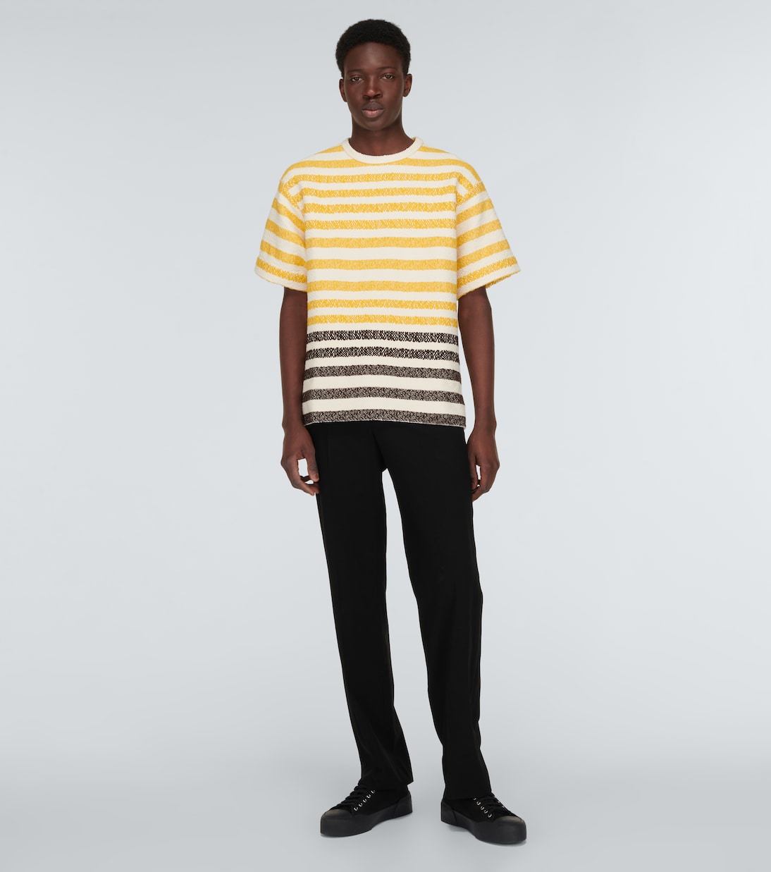 T-shirt in cotone a righe | Jil Sander