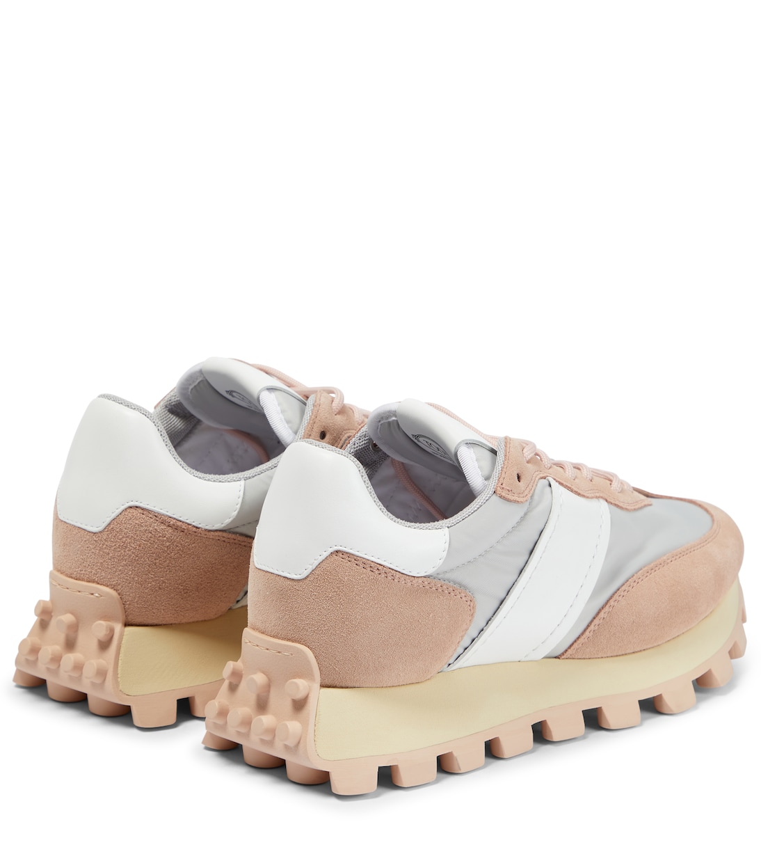 Suede and mesh platform sneakers | Tod's