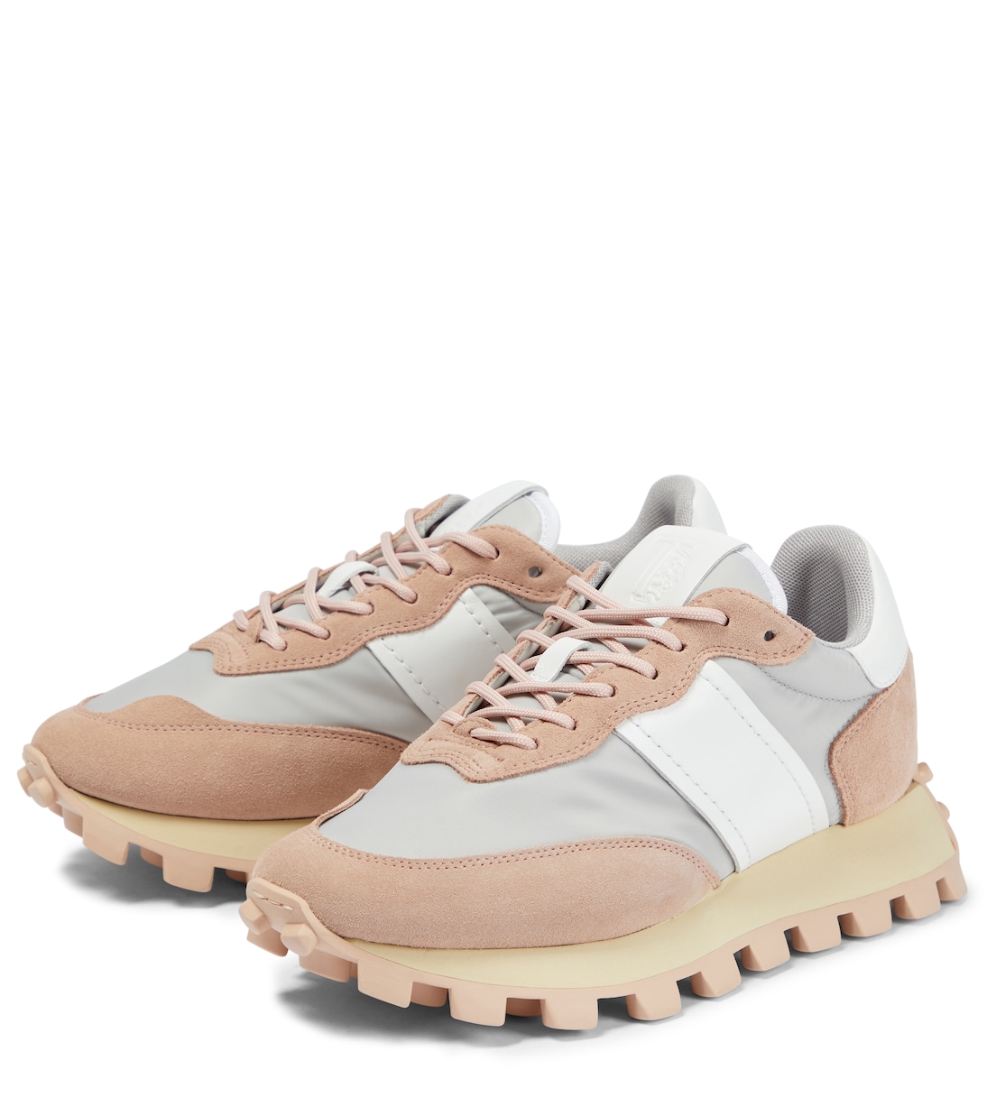 Suede and mesh platform sneakers | Tod's