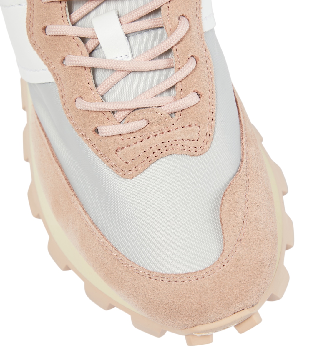 Suede and mesh platform sneakers | Tod's
