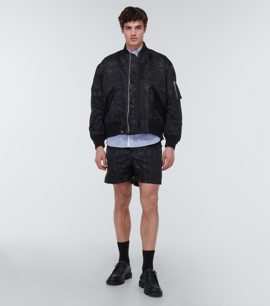 x Eric Haze shorts estampados | Sacai