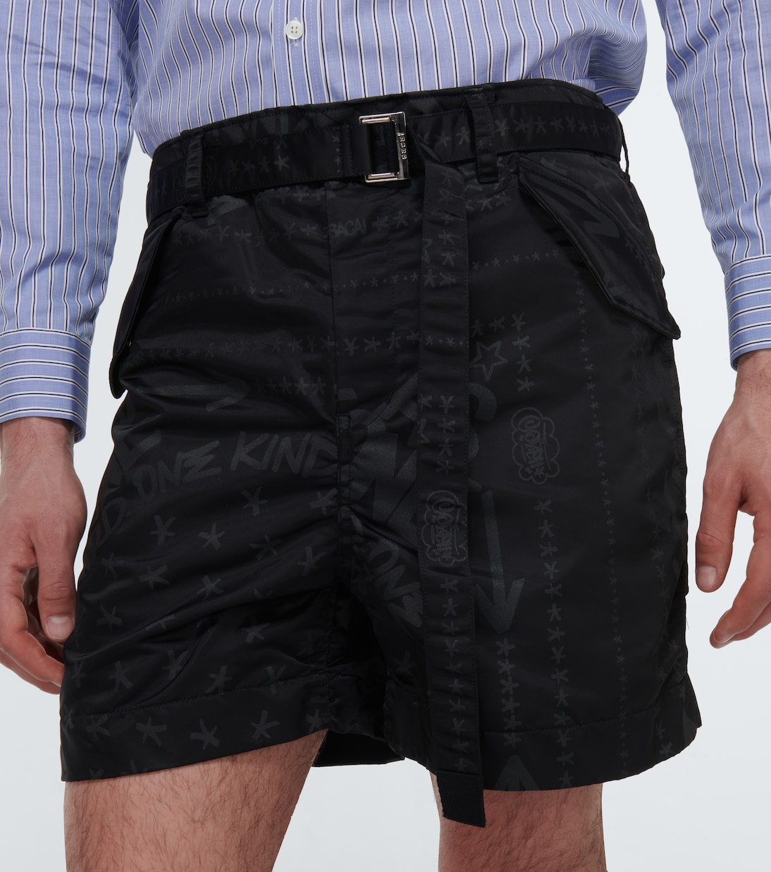 x Eric Haze shorts estampados | Sacai