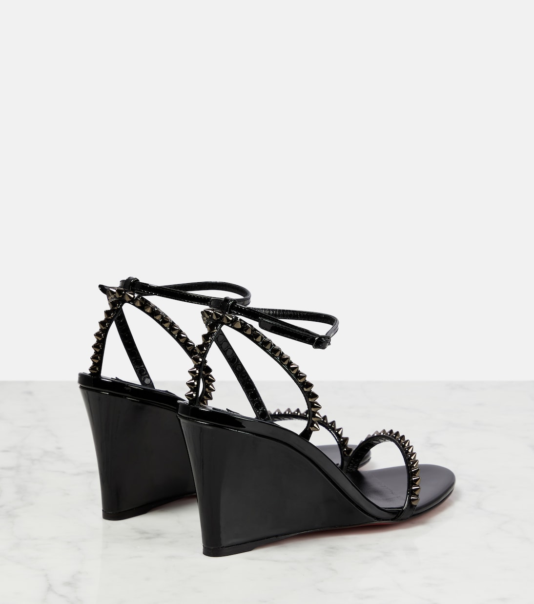 So Me 85 leather wedge sandals | Christian Louboutin