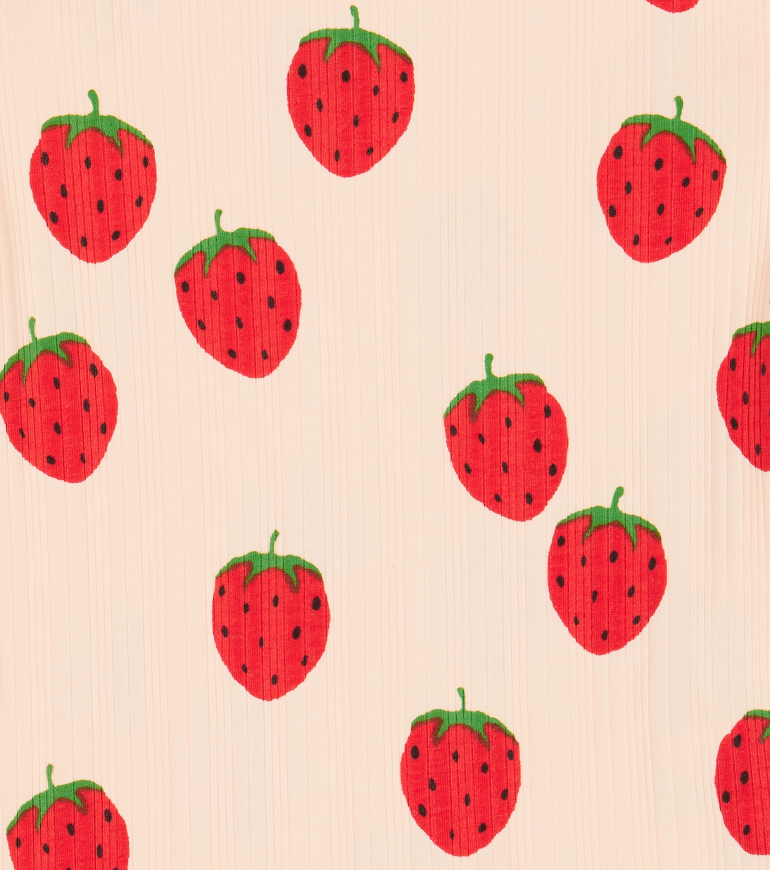 Strawberries cotton-blend T-shirt | Mini Rodini