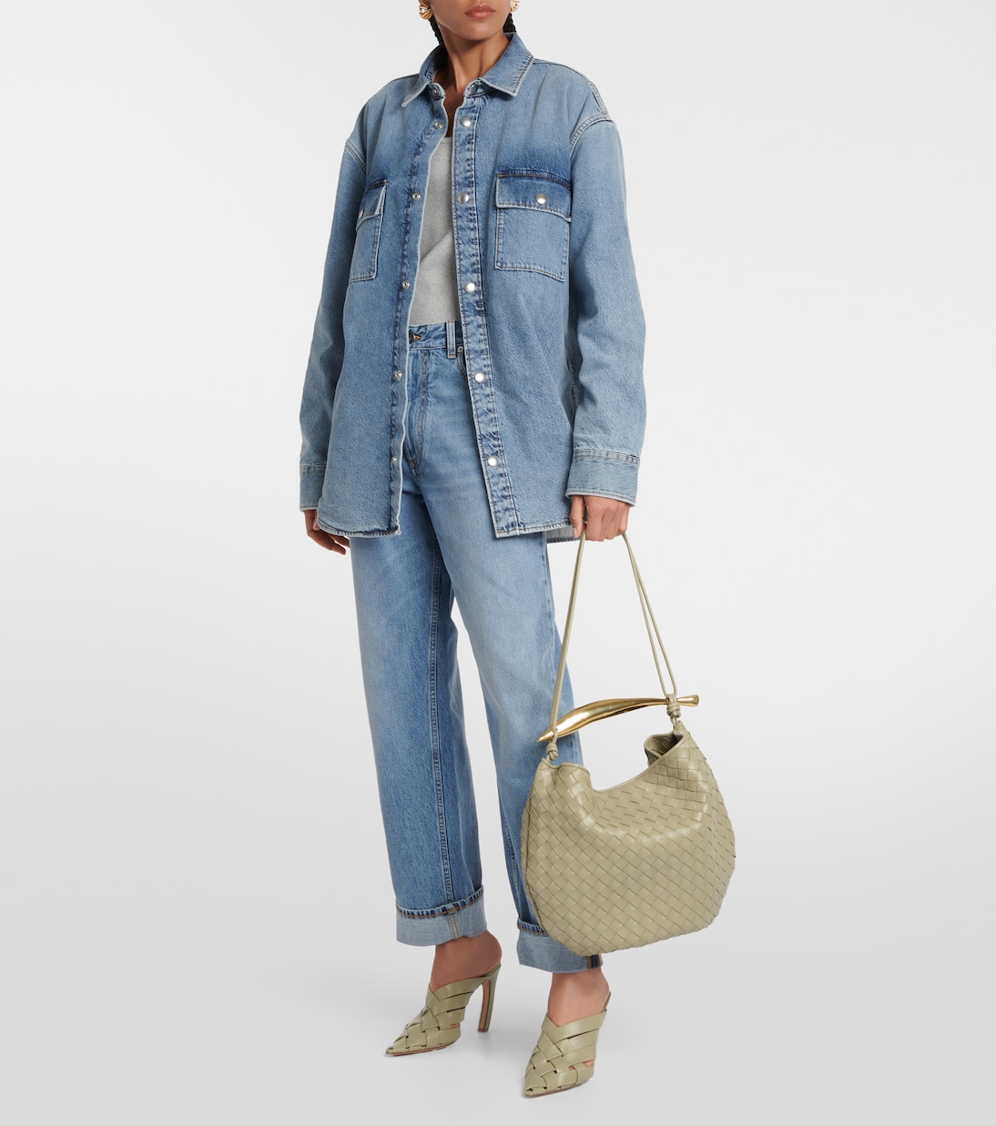 Sac Sardine Intrecciato Large en cuir | Bottega Veneta