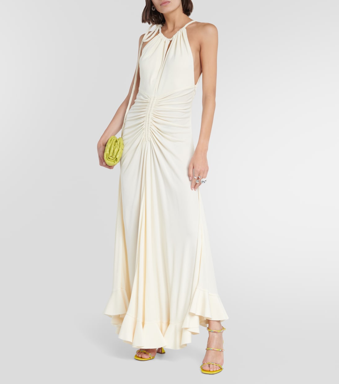 Sandalias Gilda 95 de PVC con cristales | Amina Muaddi