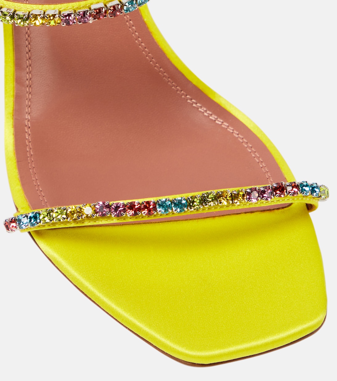 Sandalias Gilda 95 de PVC con cristales | Amina Muaddi