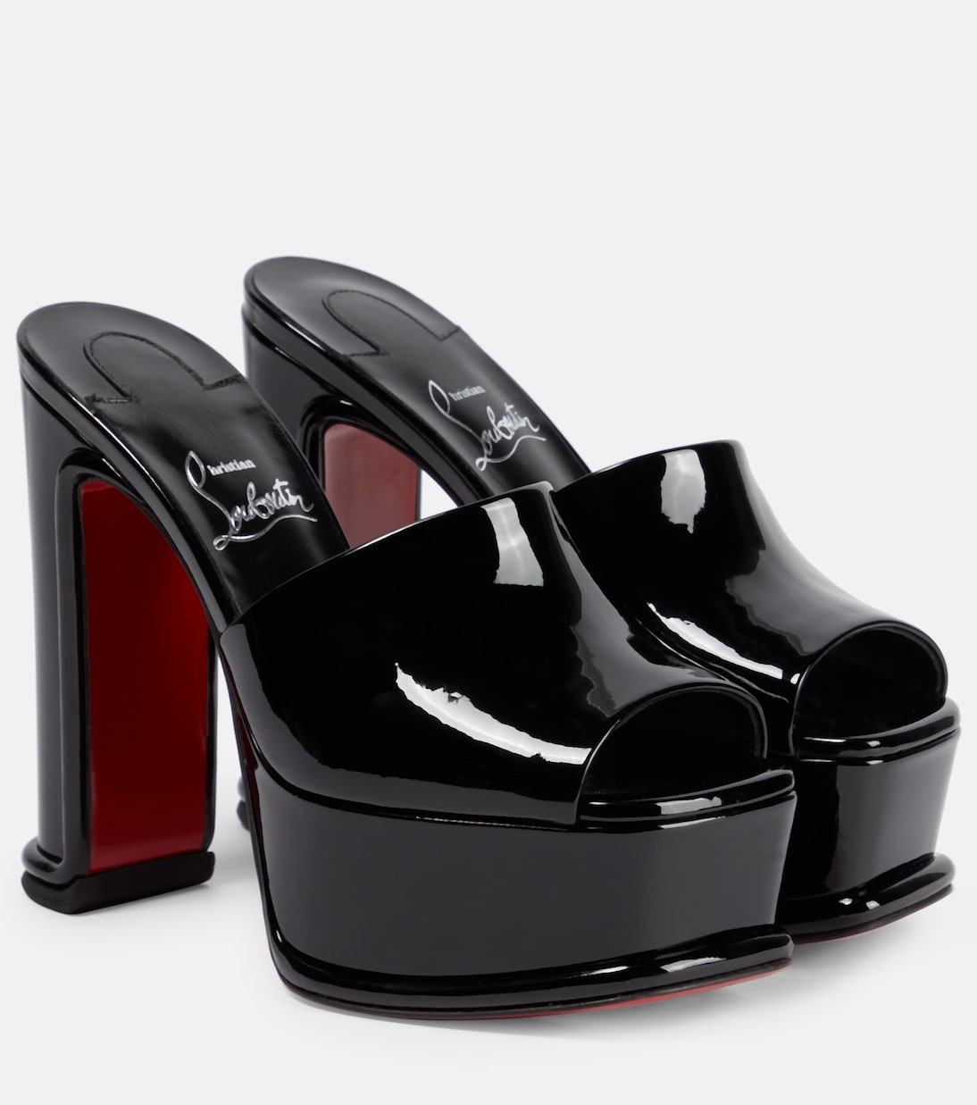 Mules Amali de charol con plataforma | Christian Louboutin
