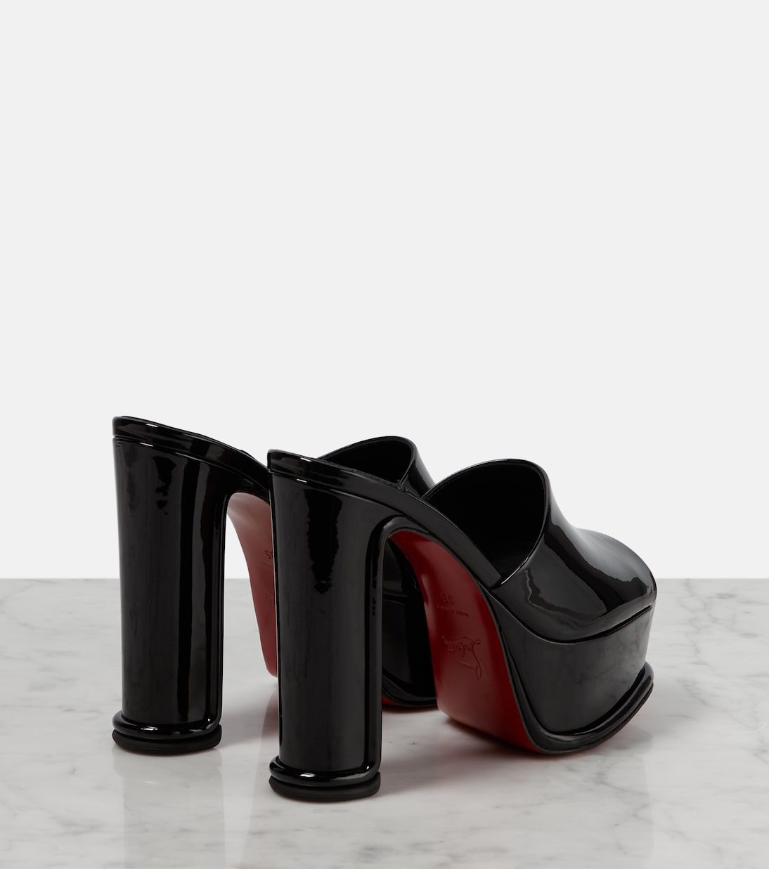 Mules Amali de charol con plataforma | Christian Louboutin