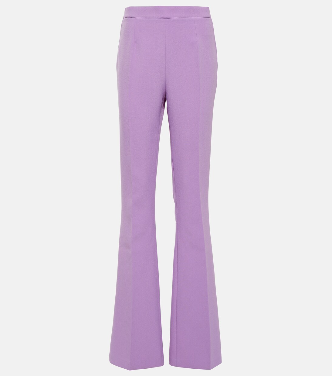 Pantalon évasé Alexa à taille haute en crêpe | Safiyaa