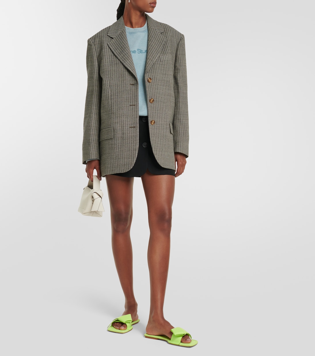 Pantoletten Musubi aus Leder | Acne Studios