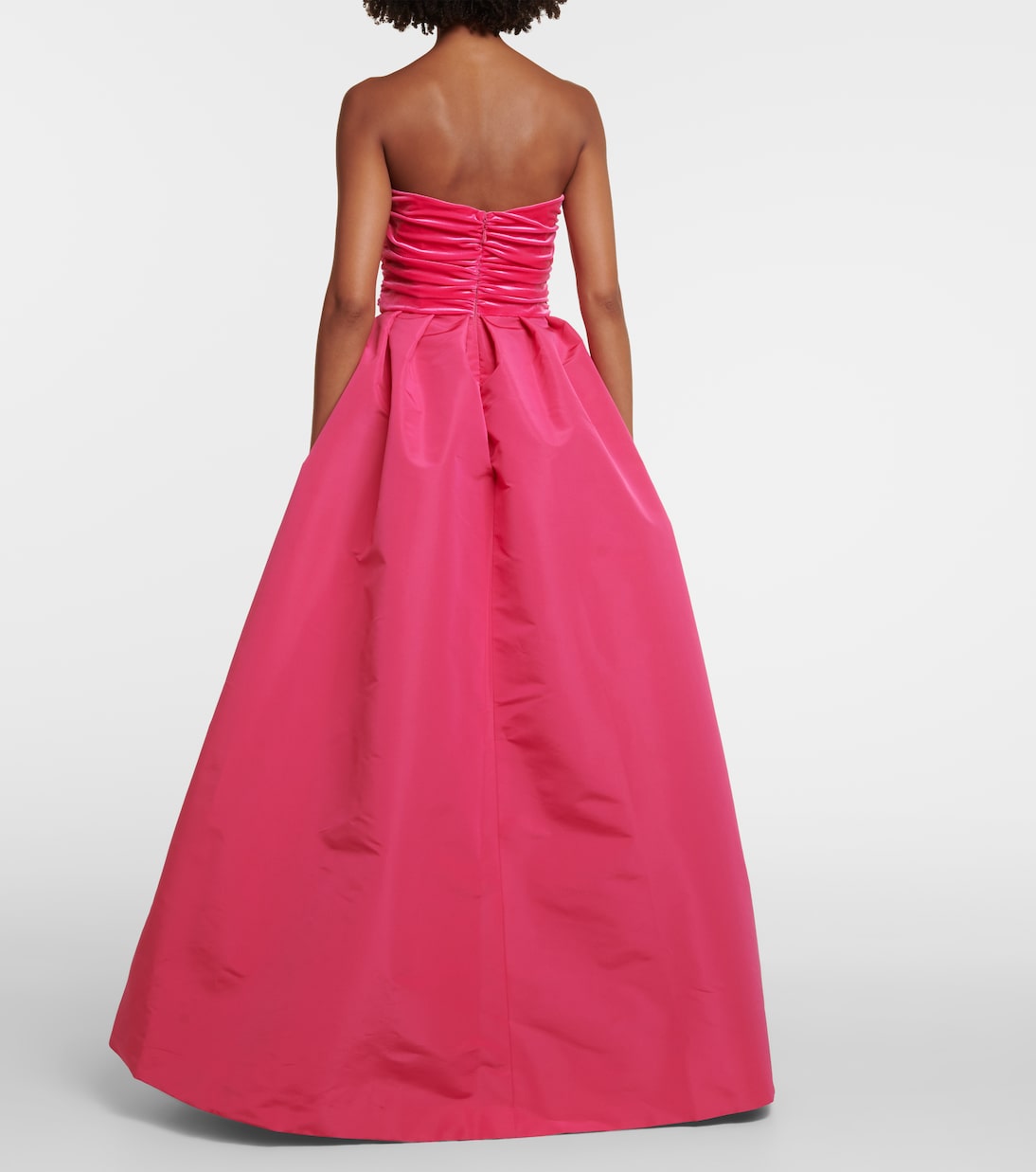 Robe longue en soie | Monique Lhuillier