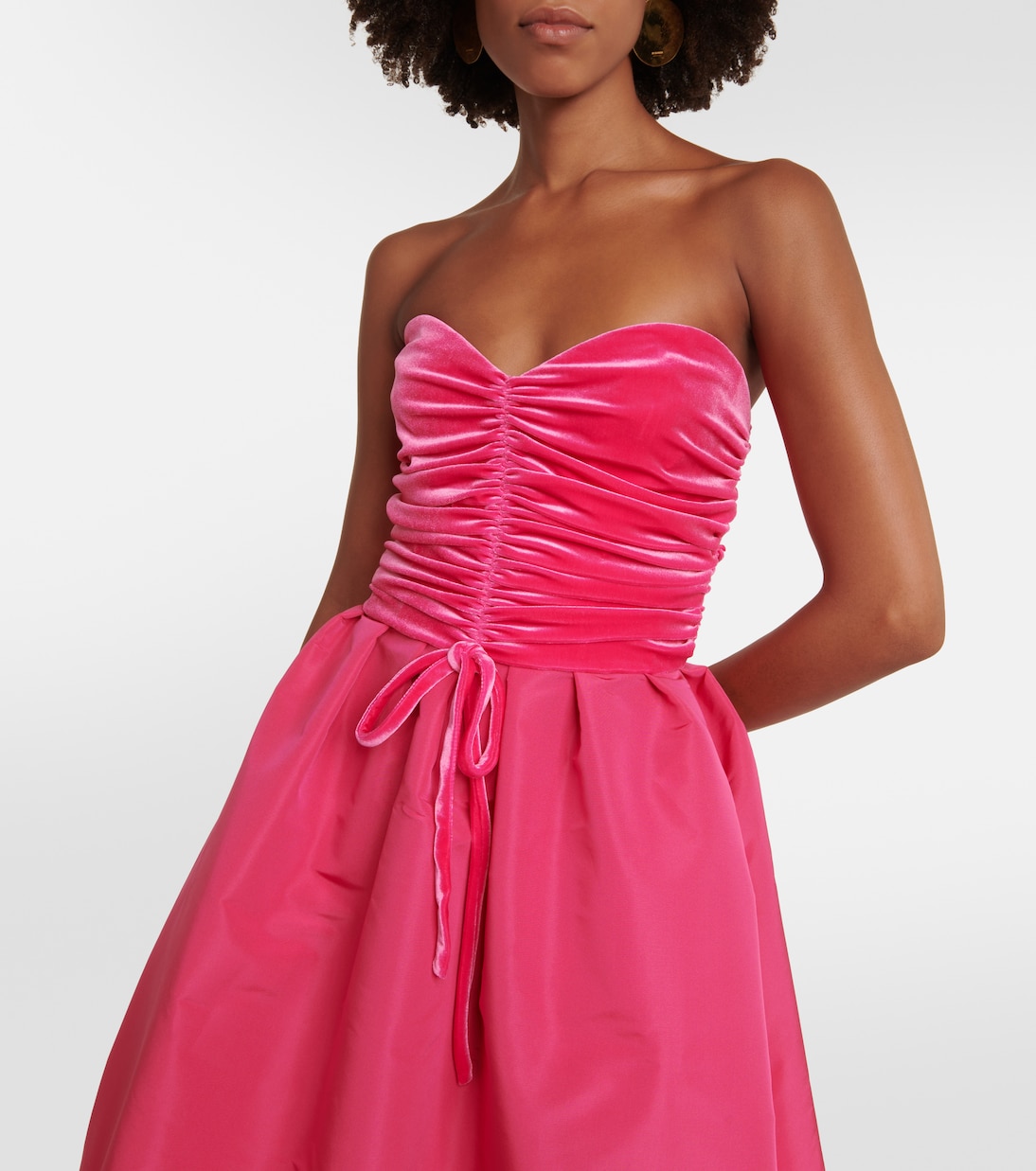 Robe longue en soie | Monique Lhuillier