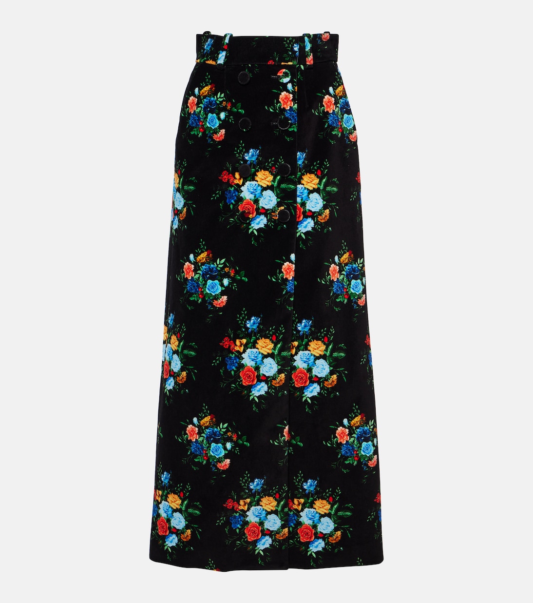 Falda larga de algodón estampada | Rabanne