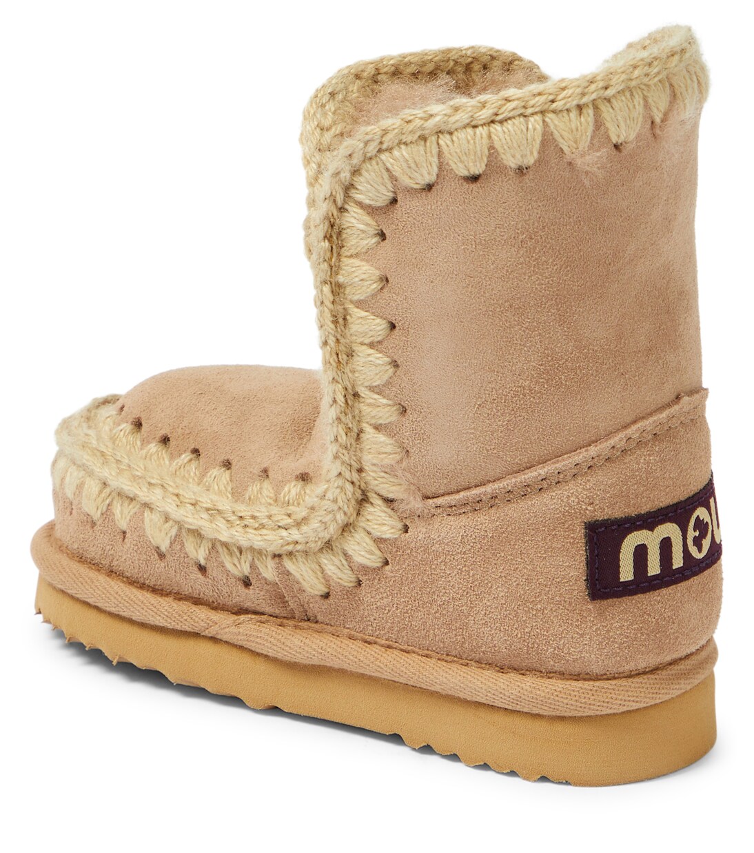 Stiefel aus Veloursleder mit Shearling | Mou Kids