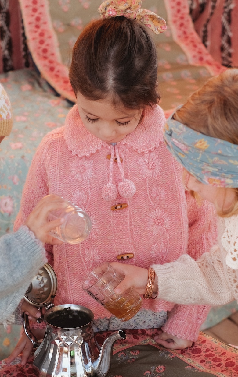 Khella wool and cotton cardigan | Louise Misha
