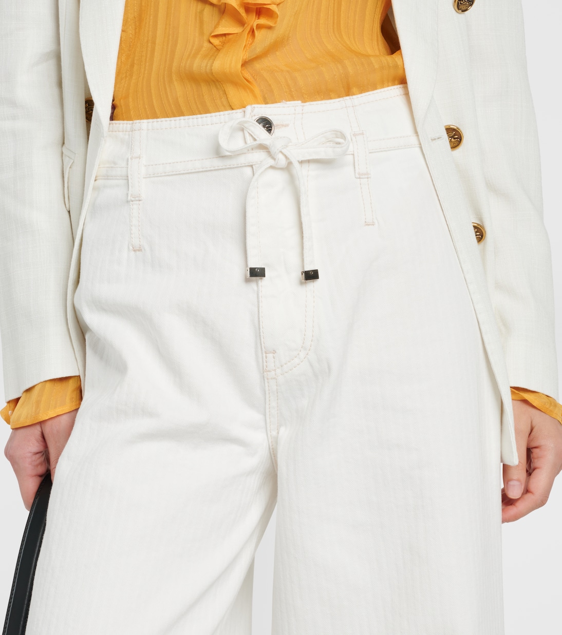 Jeans a gamba larga e vita alta | Etro