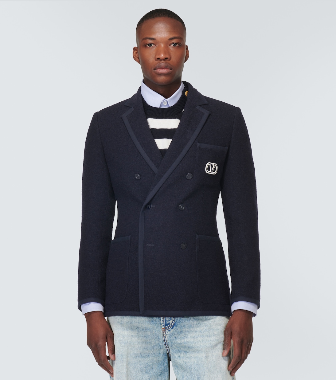 Blazer in tweed VLogo Signature | Valentino