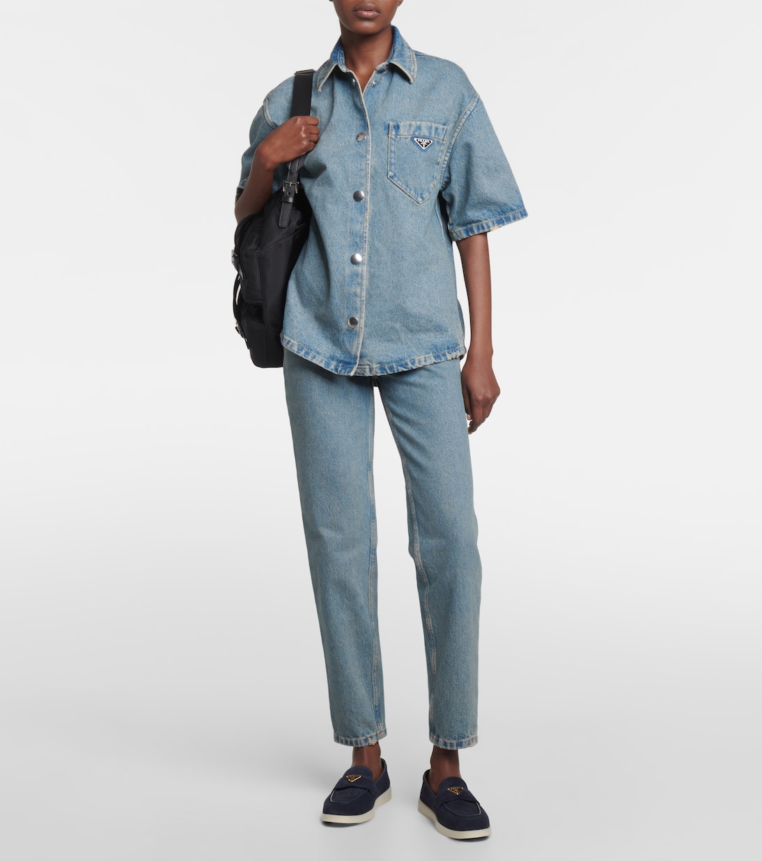 Mocassini Saint Tropez in suede | Prada