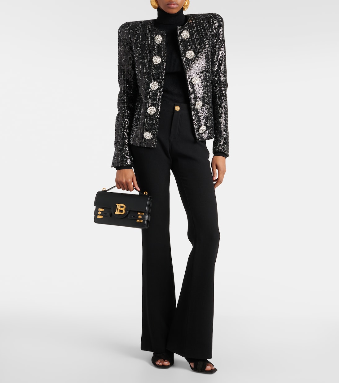 Veste en tweed à sequins | Balmain