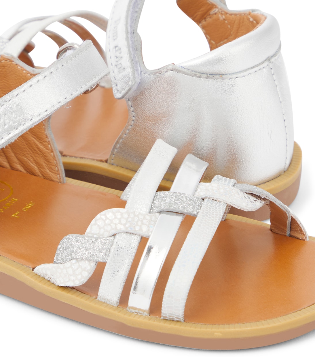 Sandali Poppy Tresse in pelle | Pom d'Api