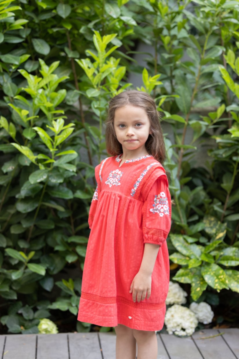 Embroidered cotton dress | Tartine et Chocolat
