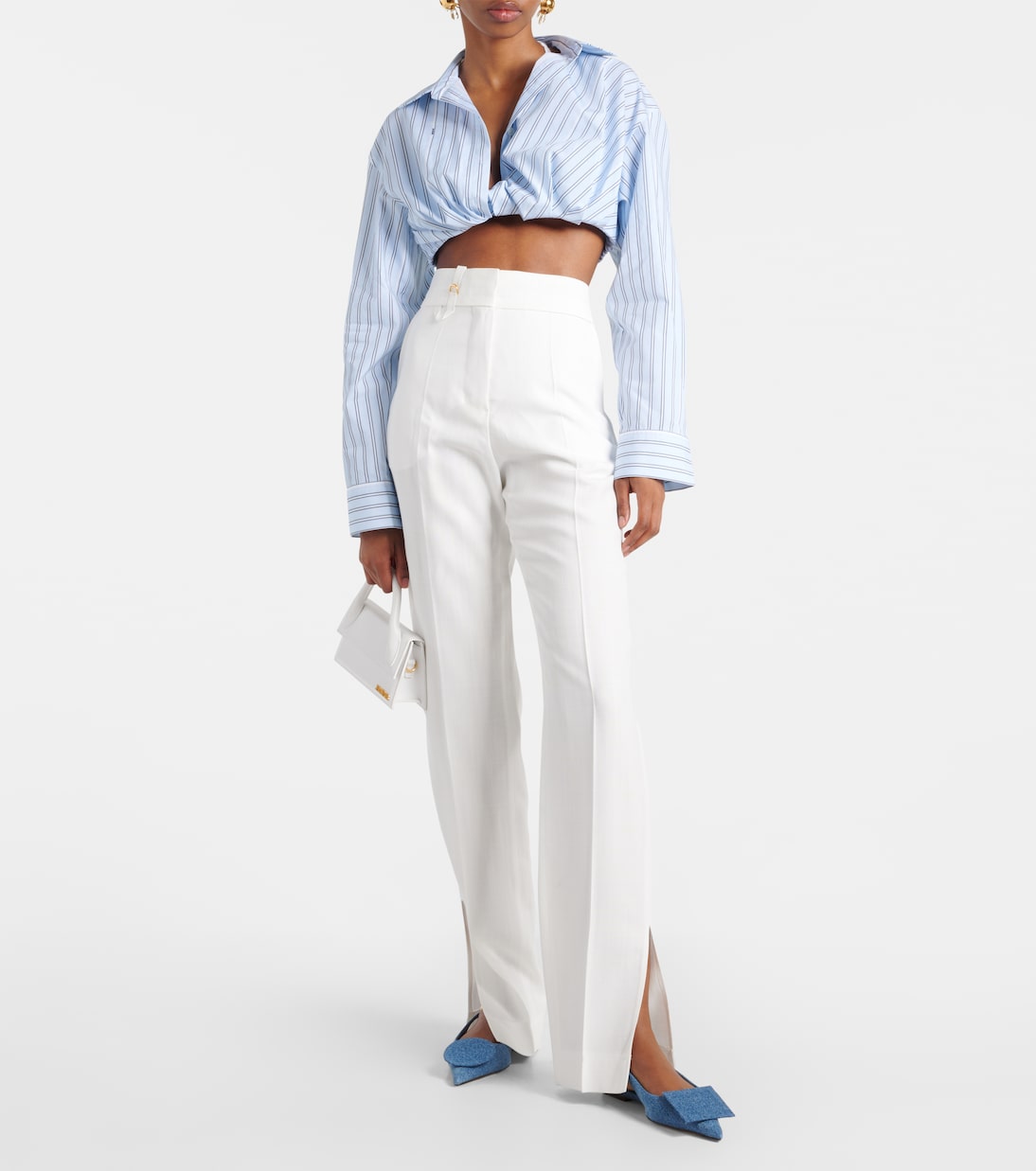 Chemise Bahia Courte rayée en coton | Jacquemus