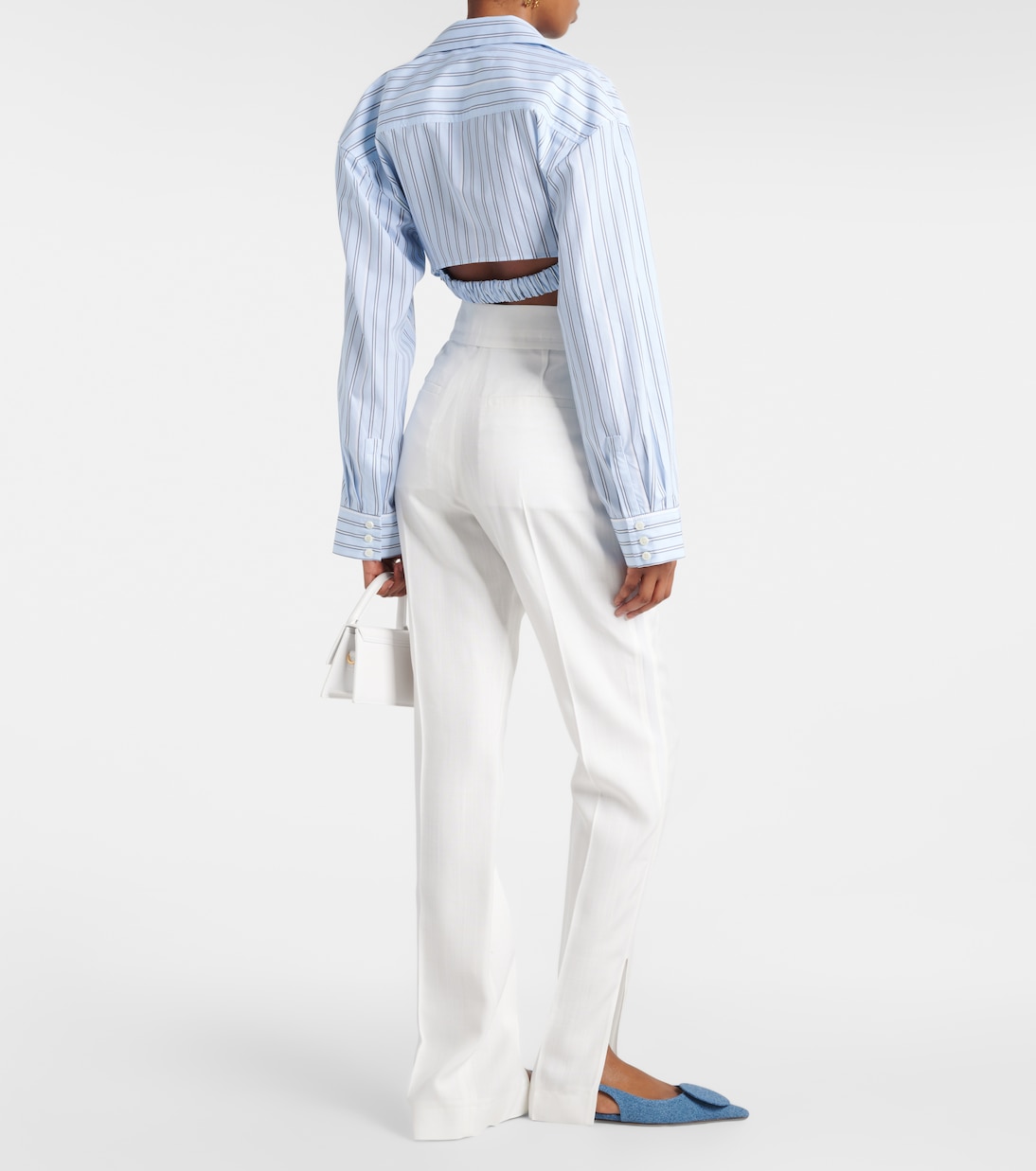 Chemise Bahia Courte rayée en coton | Jacquemus