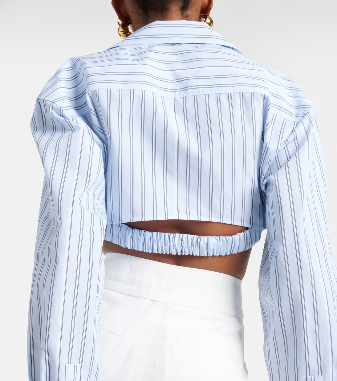 Chemise Bahia Courte rayée en coton | Jacquemus