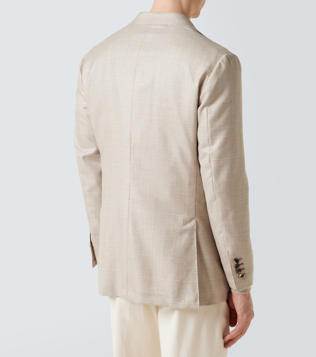 Prince of Wales check cashmere-blend blazer | Thom Sweeney