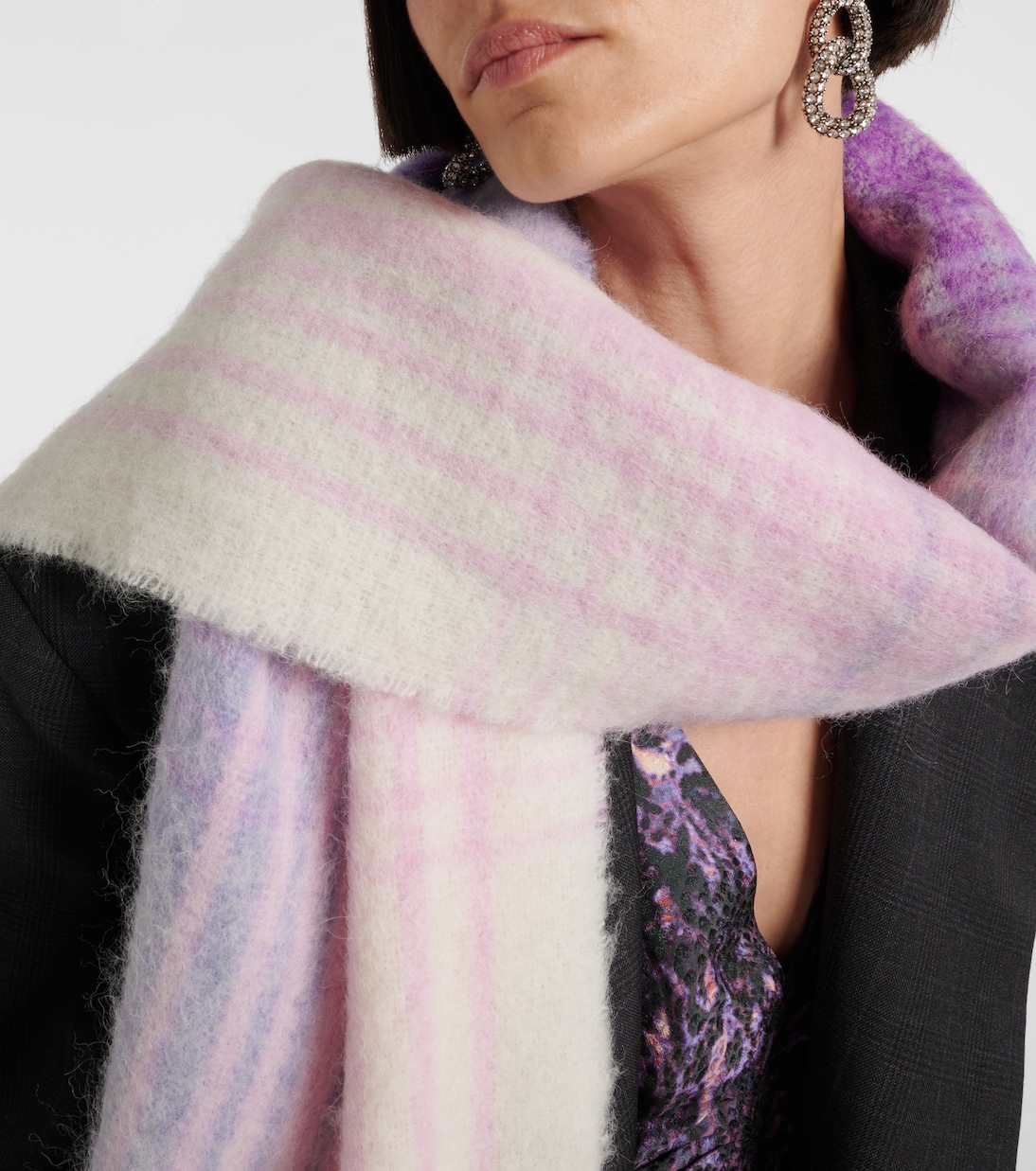 Firny checked wool-blend scarf | Isabel Marant